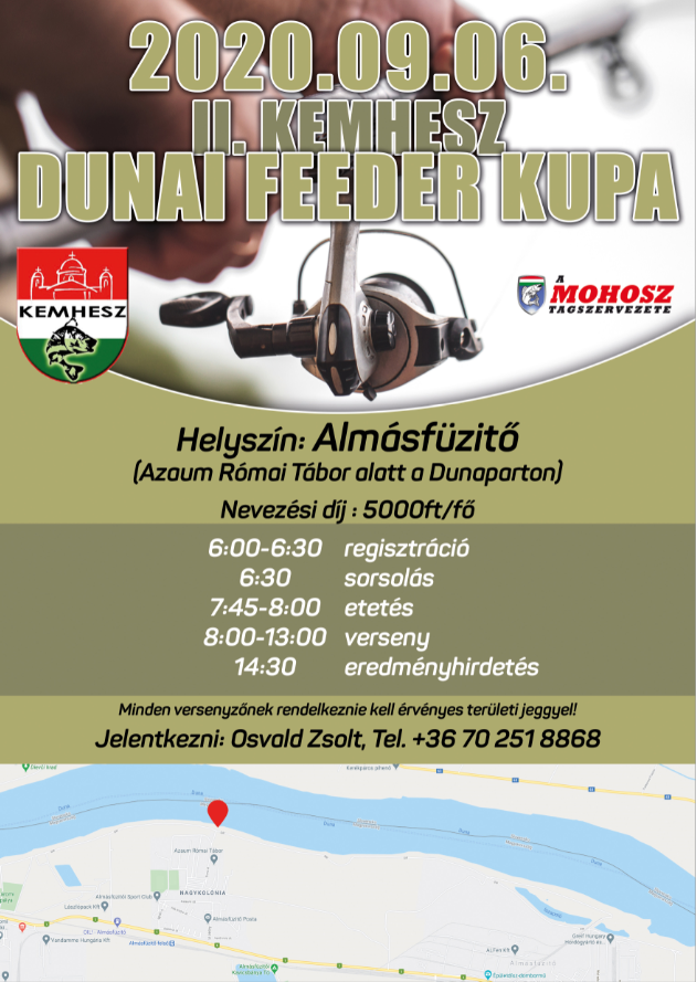 II. Dunai Feeder Kupa - horgászverseny - Almásfüzitő - 2020 - Kemsport - Komárom-Esztergom megye sportja