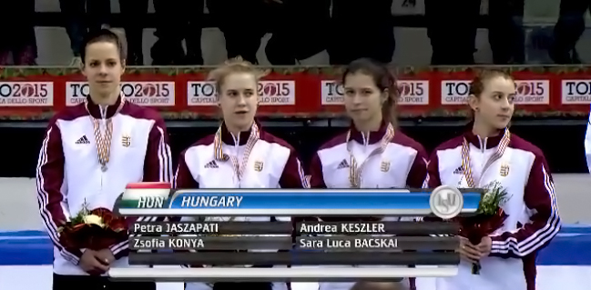 Az ezüstérmes magyar csapat